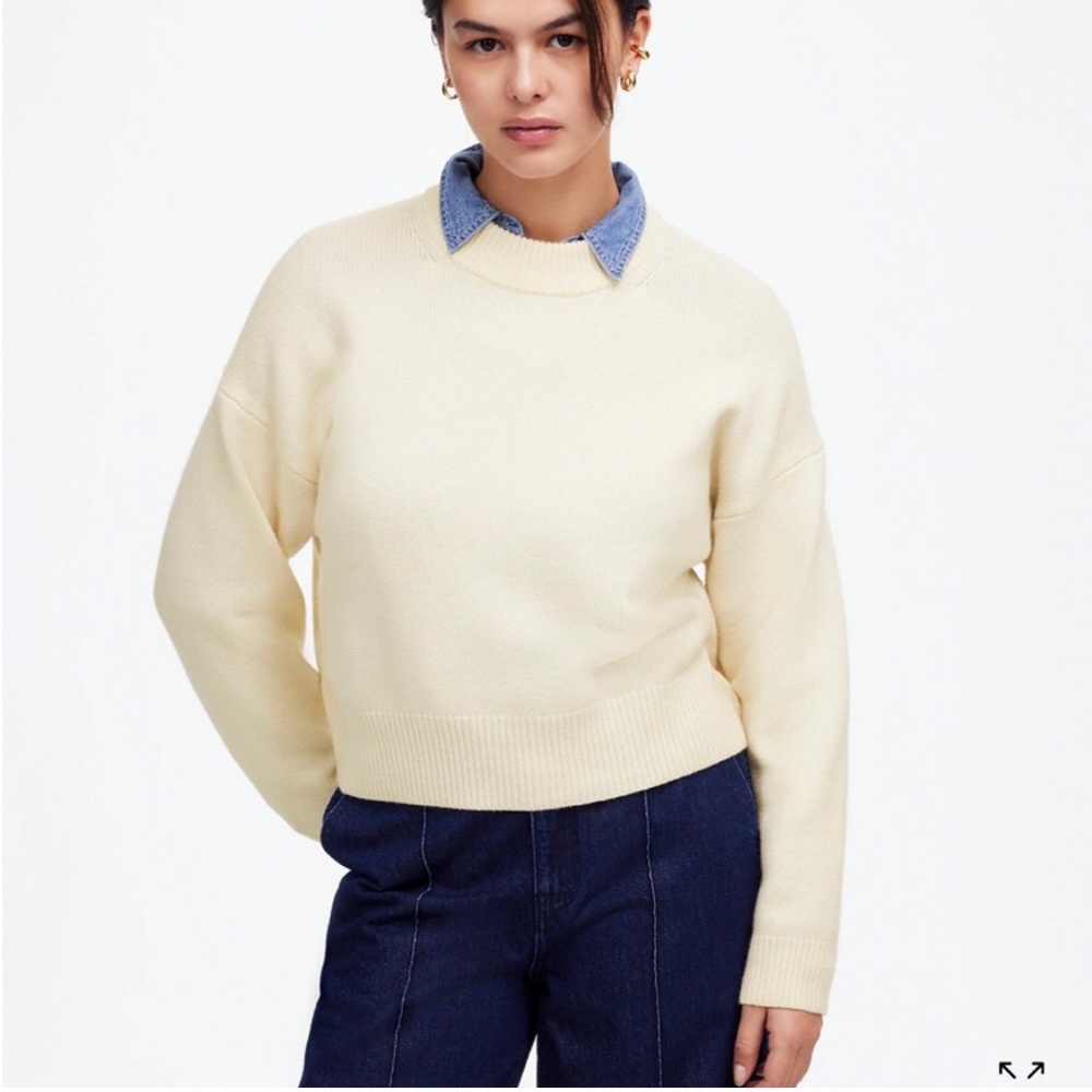 Madwell NWT boxy crewneck sweater
